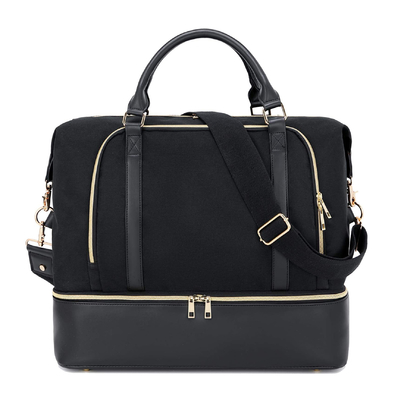 kaufen Frauen-Männer-Leder-Dufel-Reisetasche mit Trolley-Hülle 17.3x14.5x8.3