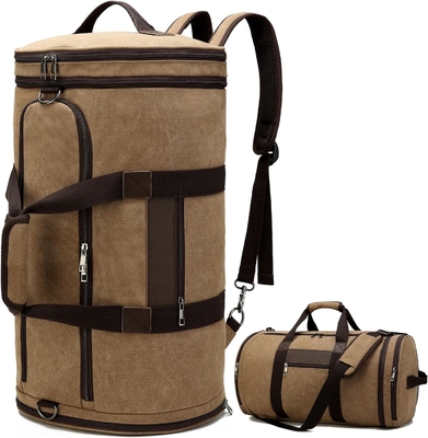 kaufen 58L Braun Bequeme Handtasche Erweiterbare Männer Wochenendreisetasche mit Schuhfach online manufacture