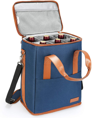 kaufen Xl Individual Isolierte Kühlbeutel Tasche für Lebensmittel Wein 6 Flaschen 8.6X7.1X12.5 