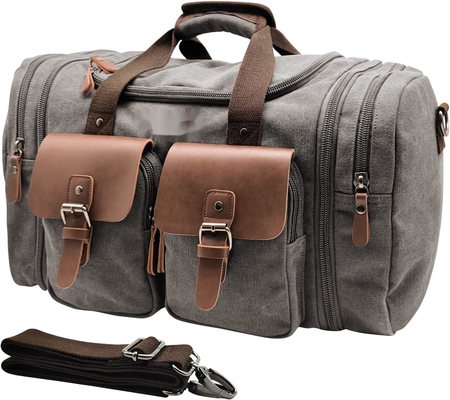 kaufen Leinwand, echtes Leder, mitnehmbare Reisetasche, große Kapazität 50L, erweiterbar online manufacture