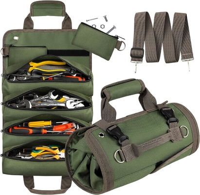 kaufen Grüne Wasserdichte Schwerlast-Portable Tool Roll Up Tasche Trennbarer Reißverschluss Tasche für Männer Frauen online manufacture