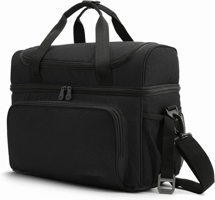 kaufen Extra große Isolierte schwarze Picknick Camping Strand Arbeit Custom Travel Cooler Tasche online manufacture