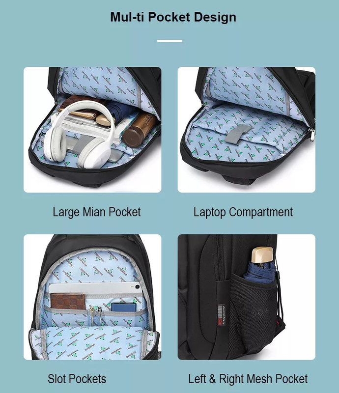 Xl Anti-Diebstahl Wasserdicht Laptop Rucksack für 1 Woche Reise 3 Tag 5 Tag 34x19x48CM