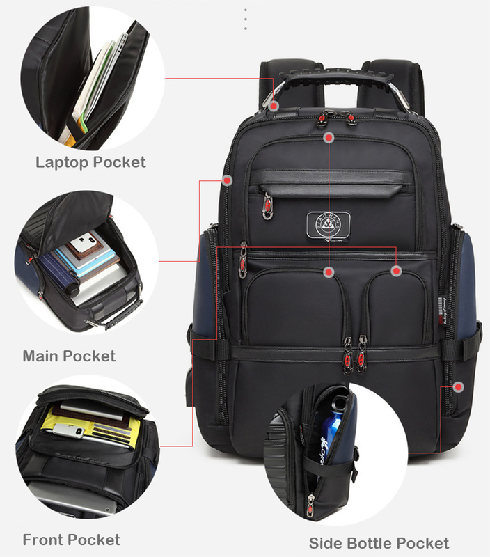 Anti-Diebstahl Rucksack Tasche Leder 19,5x15x11 18 X 14 X 8 Zoll 17 Zoll