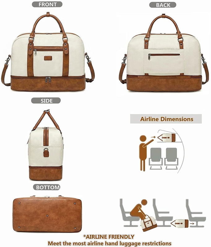 Stilvolle Reisetaschen mit Laptop-Abteil Toilettenartikel 19 Zoll 19,7 x 9,8 x 14,6 