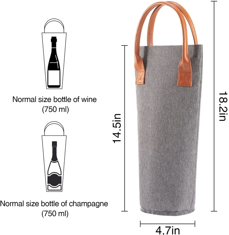 Runde tragbare Isolierte Kühltasche für Babyflaschen Wein Eisbeutel Kleine 4x14