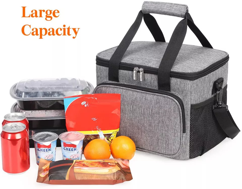 Weichseitige Isolierte Kühlbeutel für Lebensmittel Lunchbox Tote Office 24 Dosen