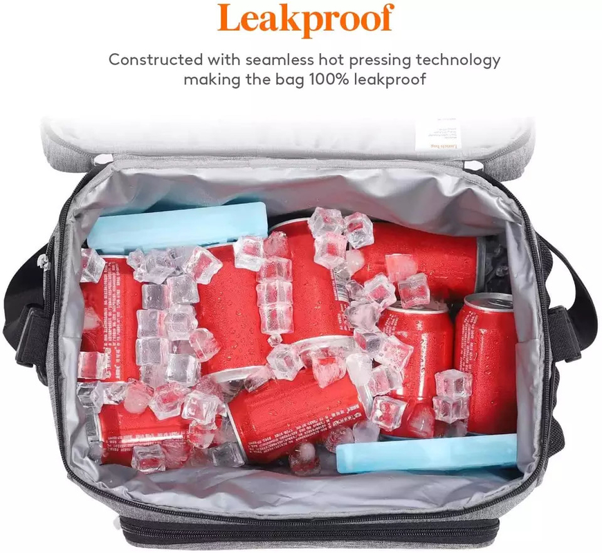 Weichseitige Isolierte Kühlbeutel für Lebensmittel Lunchbox Tote Office 24 Dosen