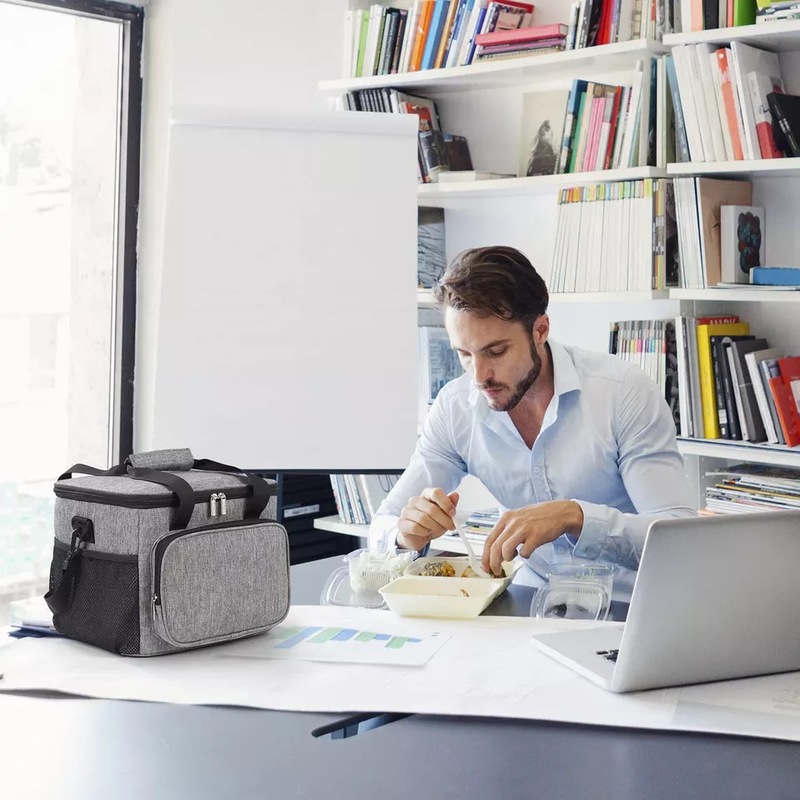 Weichseitige Isolierte Kühlbeutel für Lebensmittel Lunchbox Tote Office 24 Dosen
