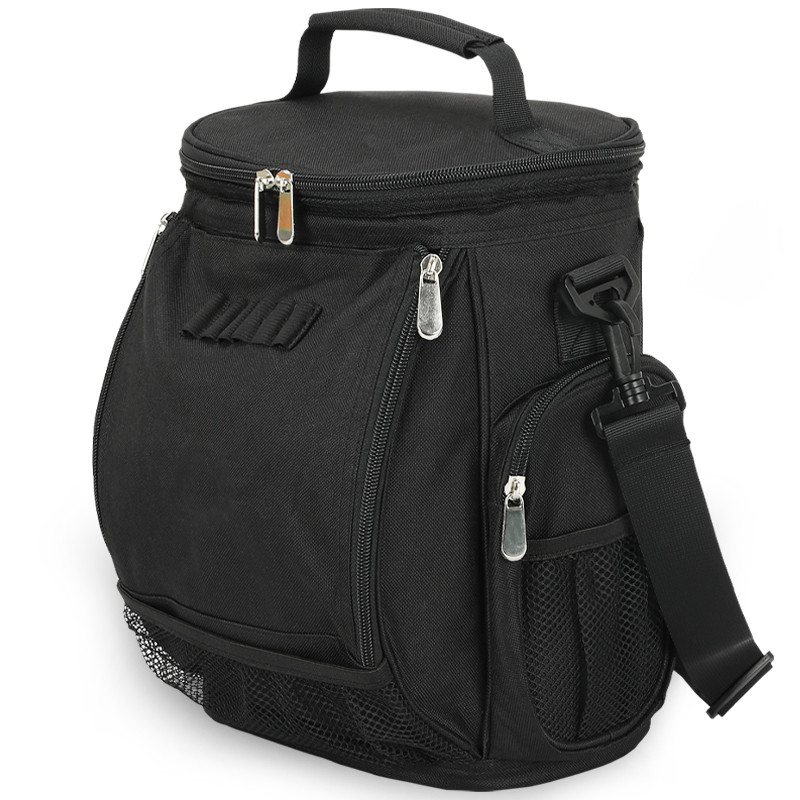Schwarz Großkapazität Unisex 10 Dosen Isolierter Golf Custom Travel Cooler Bag mit Schultergurt