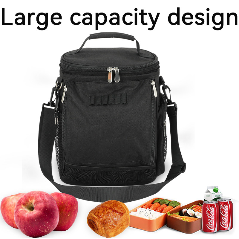 Schwarz Großkapazität Unisex 10 Dosen Isolierter Golf Custom Travel Cooler Bag mit Schultergurt