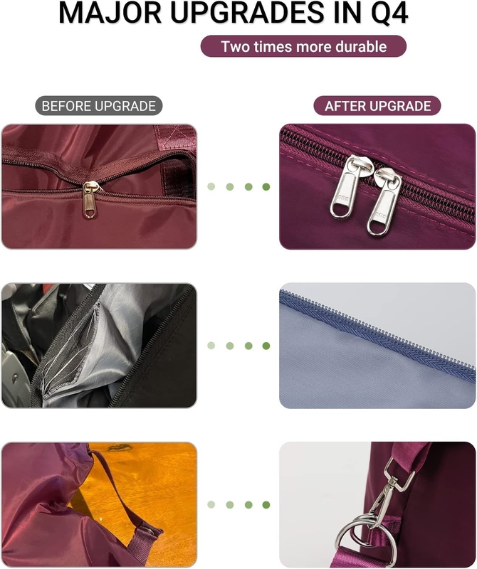 Große Kapazität Erweiterbare Trocken-Nass-Trenntasche Reise mit Schultergurt
