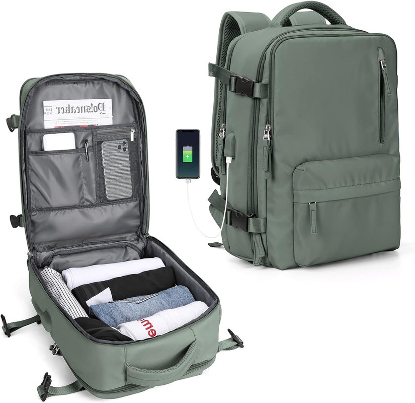 Wanderschule Wochenende Übernachtung Reisetasche Große Kapazität Wasserdichte Grüne Farbe