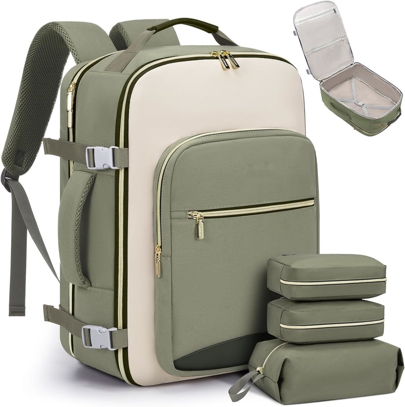 TSA persönlicher Artikel 40L wasserdicht Großgepäck für Fluggesellschaften zugelassener Reisetasche mit 3 Packwürfeln