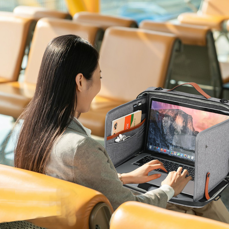 2024 Neue Wasserdichte Laptop-Taschen mit Schultergurt für Männer Frauen