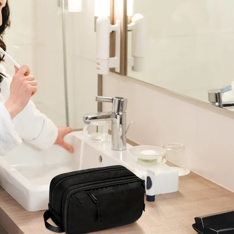 Reise-Toilettenbeutel-Organisator-Tasche Eco-Friendly Hängende Kosmetik-Organisator 3 Schichten