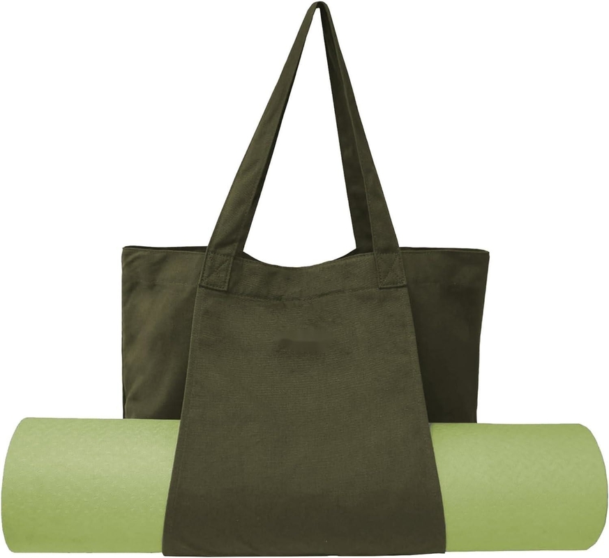 Große, langlebige, grüne Baumwollfarbe, sportlich anpassbare Taschen mit Schuhen, Tasche