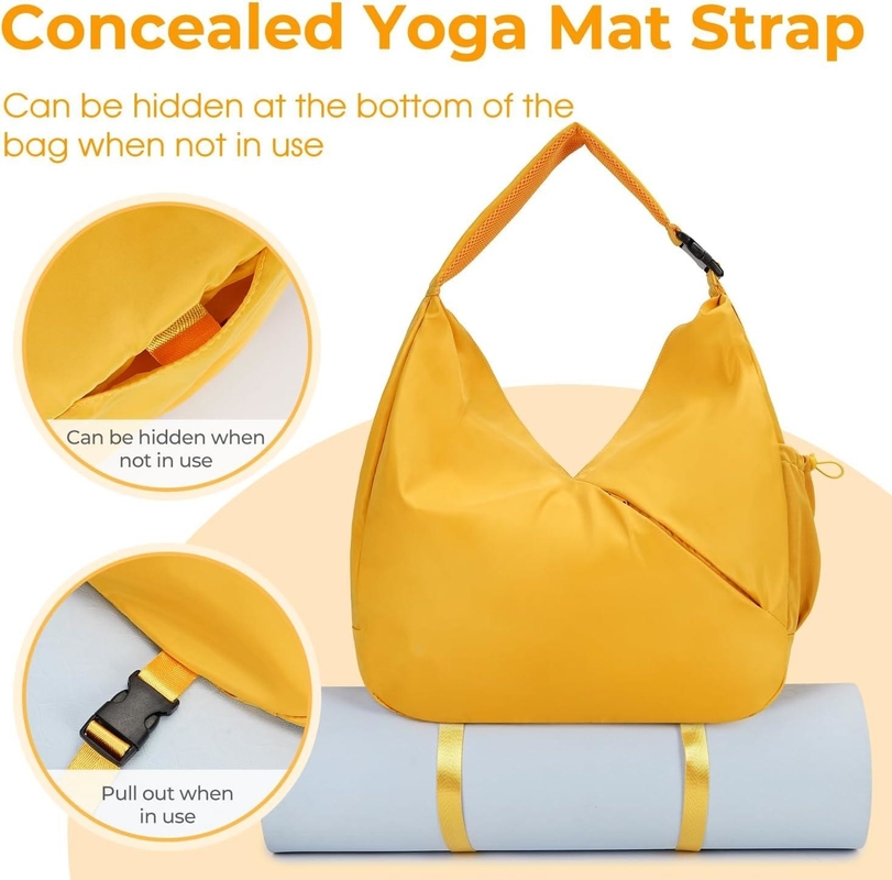 Große Fitnessstudio-Tasche mit verstecktem Yoga-Mattenhalter / anpassbare Taschen Schuhfach