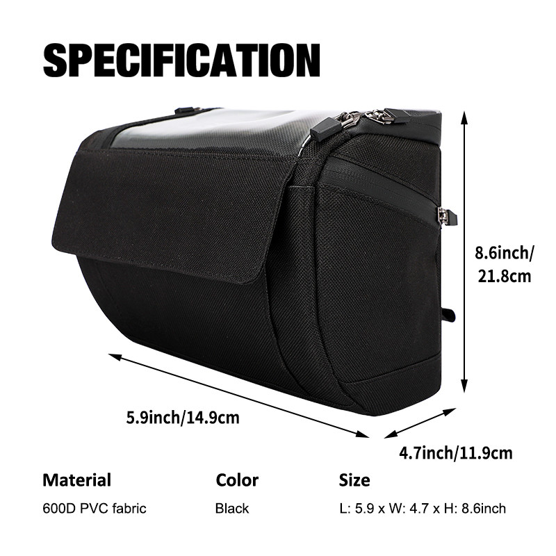 Touchscreen Fahrrad Telefontasche Fahrrad Wasserdichtes Telefongehäuse Brieftasche Außen 20x8x10cm
