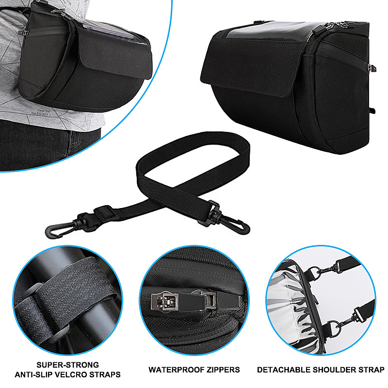 Touchscreen Fahrrad Telefontasche Fahrrad Wasserdichtes Telefongehäuse Brieftasche Außen 20x8x10cm