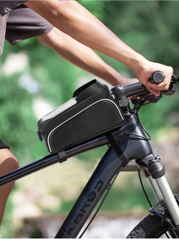 OEM oder ODM Wasserdichte Fahrrad Telefontüte Vorderrahmen Fahrradtüte Tasche 8x3x5 