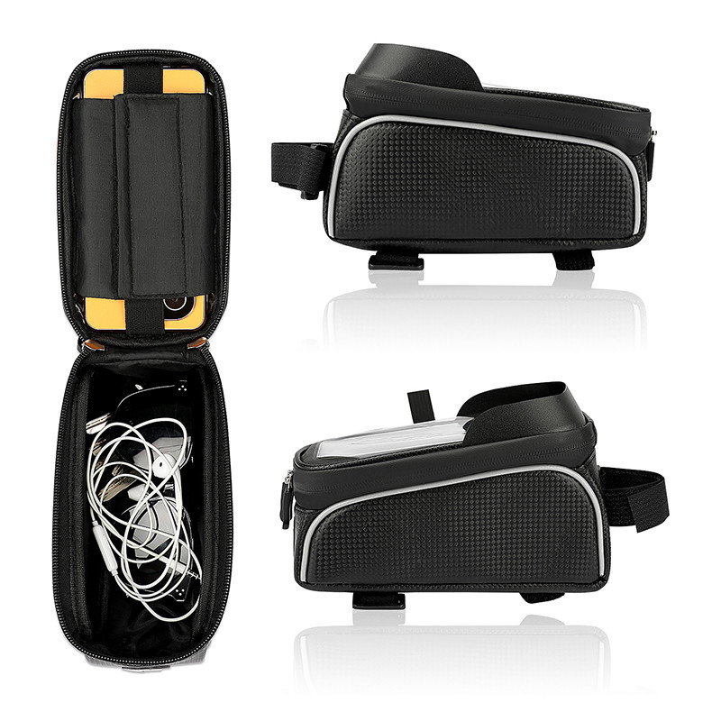 OEM oder ODM Wasserdichte Fahrrad Telefontüte Vorderrahmen Fahrradtüte Tasche 8x3x5 