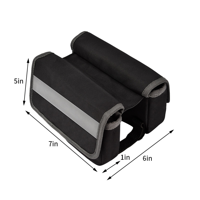 Große Fahrradtelefontasche OEM wasserdicht hinten unter dem Sitz reflektierender Streifenbeutel für Radfahren 7X6X5