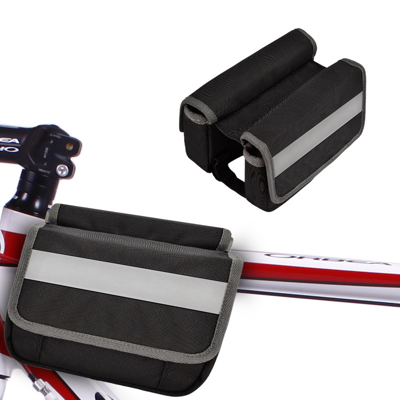 Große Fahrradtelefontasche OEM wasserdicht hinten unter dem Sitz reflektierender Streifenbeutel für Radfahren 7X6X5