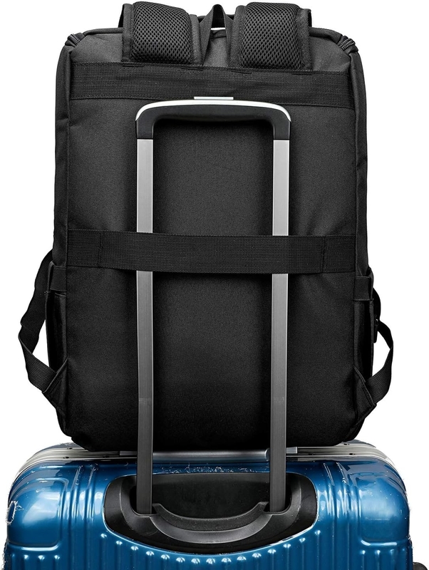 Schwarzer großer Übernachtungs-Weekend-Reisetasche mit USB-Ladeanschluss für Frauen und Männer