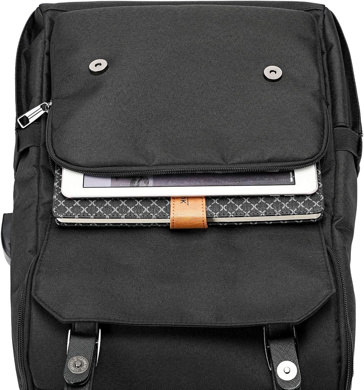 Schwarzer großer Übernachtungs-Weekend-Reisetasche mit USB-Ladeanschluss für Frauen und Männer