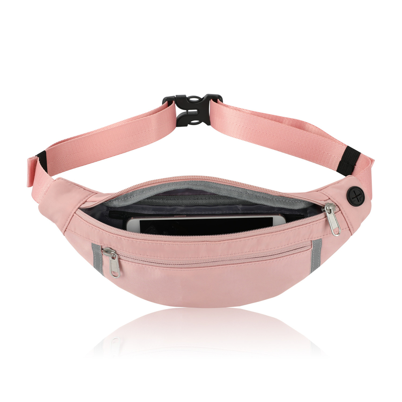 Schulter-Brieftasche Fanny Pink Taille-Tasche Wanderkross für Frauen 12,8 x 9,6 