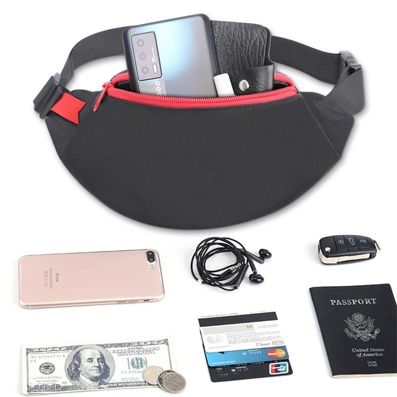420d Nylon Taille Tasche Handtasche Telefon praktisch für Männer Frauen Sport 26X8X12.5 