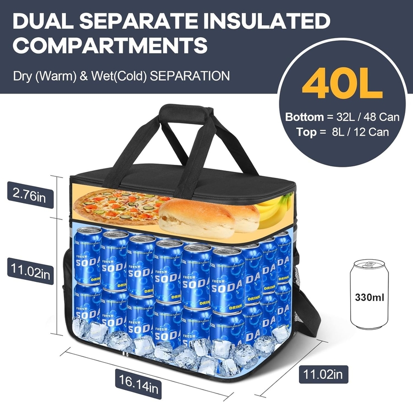 40L tragbare, wasserdichte, isolierte Kühltasche