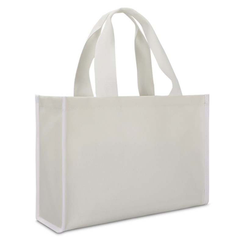 Leinwand-Tote-Tasche kundenspezifische Einkaufstüten Einzelhandel Schwerlastdickboden 4x4x10