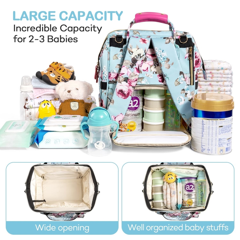 Langlebige Multifunktions-Nappy-Tasche für Windeln für große Kapazitäten