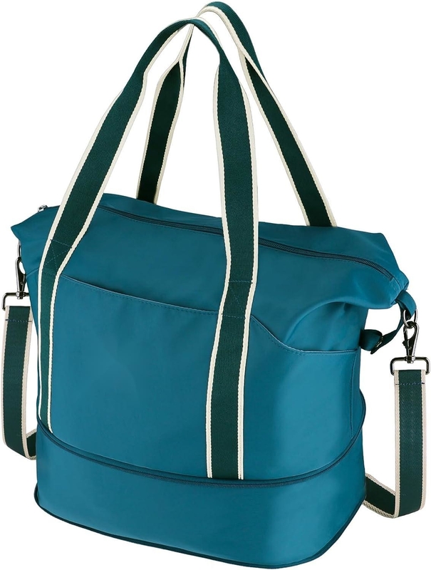 Klappbare, wasserdichte, übernachtende, tragbare Gepäckstücke für den Fitnessstudio, benutzerdefinierte Reisetasche mit abnehmbarem Schulterband