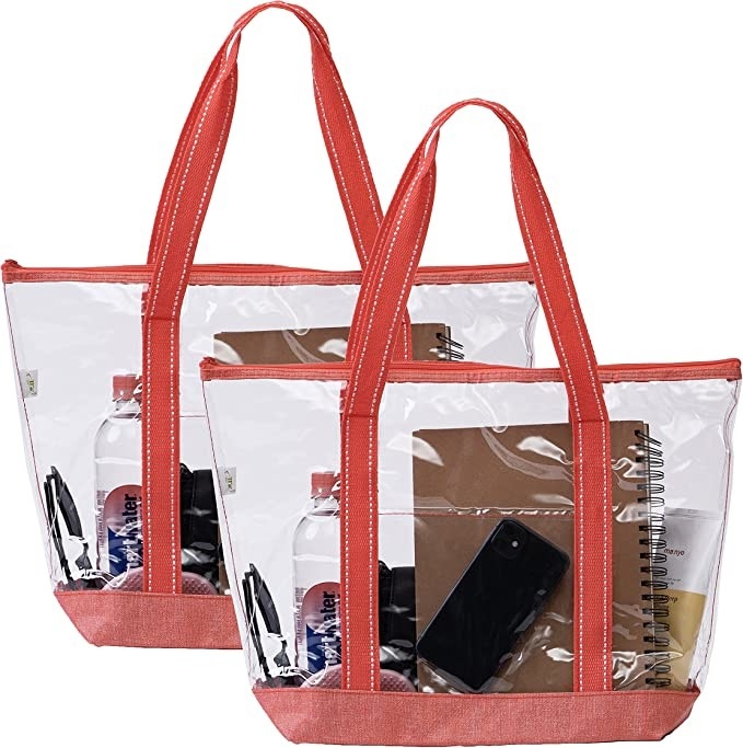 14 Zoll eigene Einkaufstüten mit Logo Pvc Clear Tote Bag Stadion Außenpool