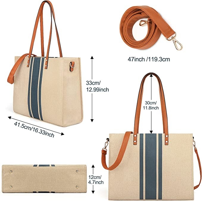 Laptop-Tote-Tasche für Frauen 16.33x4.7x12.99
