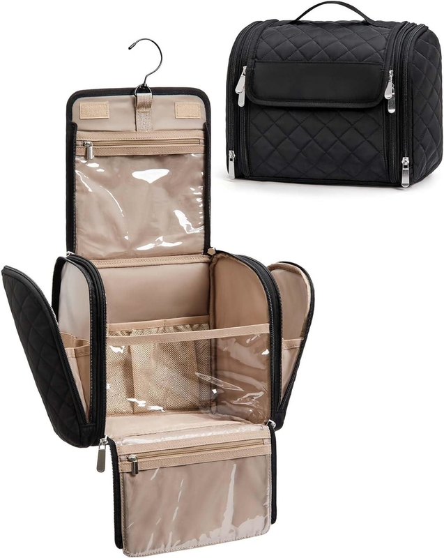 Tragbare Kosmetik Großkapazität Tür Zimmer Notwendigkeiten kundenspezifische Reisetasche mit Hängen Haken