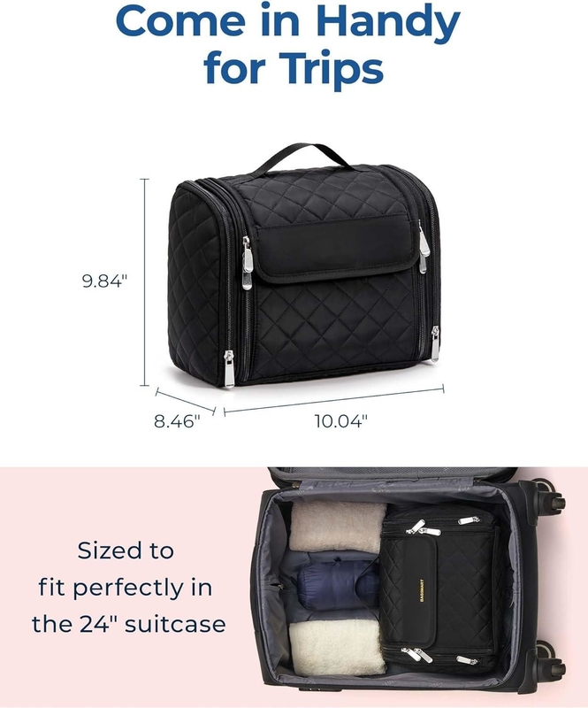 Tragbare Kosmetik Großkapazität Tür Zimmer Notwendigkeiten kundenspezifische Reisetasche mit Hängen Haken