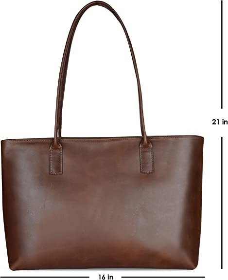 Vintage Aktenkoffer Computer Leder Laptop Tote Tasche, 16x21 Arbeit Büro Schultertasche