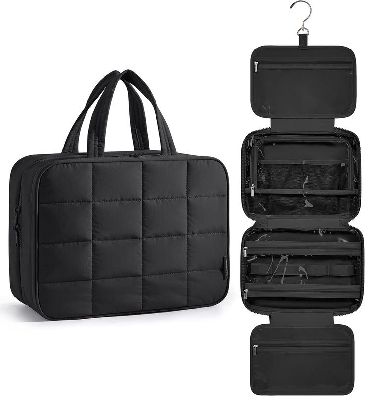 Schwarz Großes Handgepäck Reiseaccessoires Wesentliches Schmuck Schmuck Kosmetik Custom Reisetasche mit Schmuck-Organisator
