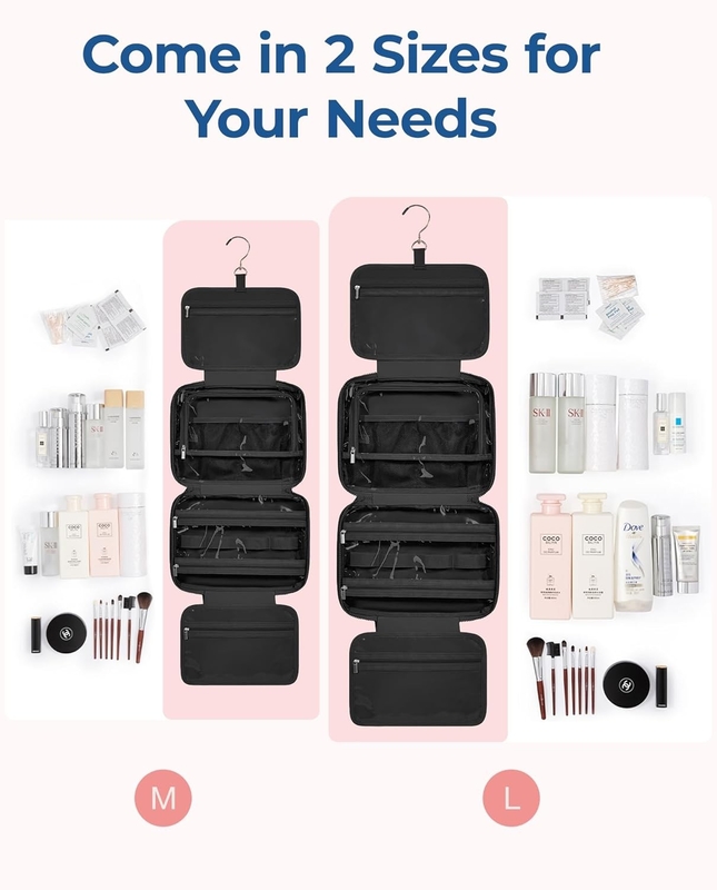 Schwarz Großes Handgepäck Reiseaccessoires Wesentliches Schmuck Schmuck Kosmetik Custom Reisetasche mit Schmuck-Organisator