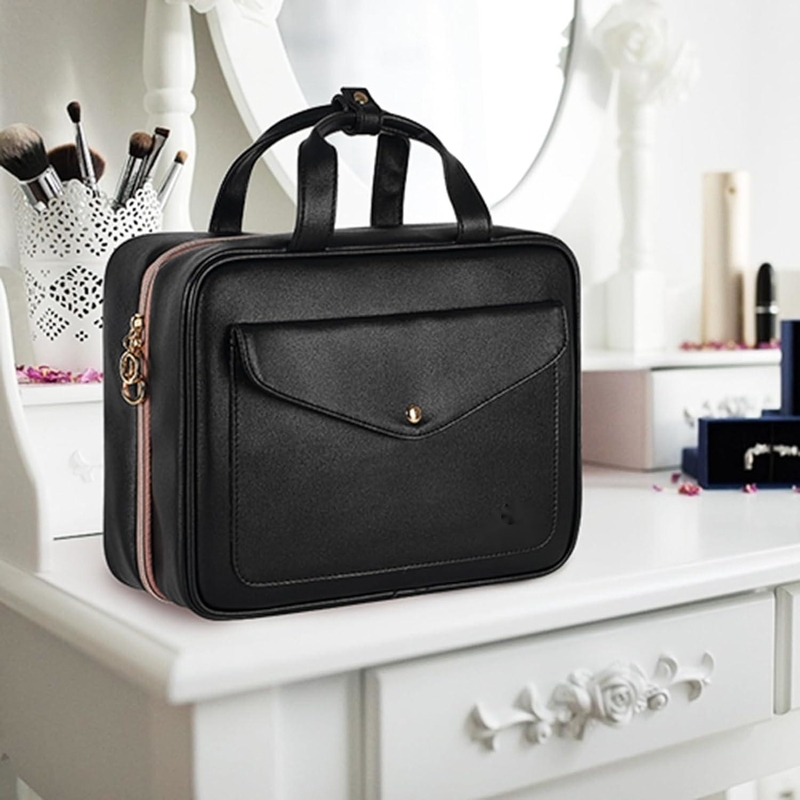 Große hängende wasserdichte Badezimmer-Kosmetik-Toilettenartikel Vollgroßbehälter kundenspezifische Reisetasche mit elastischen Bandhaltern