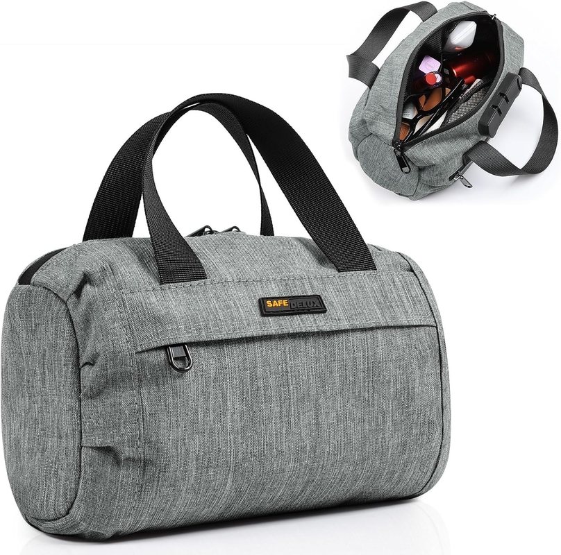 Großartige Geschenke Kohlenstoffverkleidete Geruchsschutz Tasche Custom Travel 210 D Polyester mit Kombinationsschloss