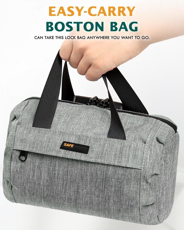 Großartige Geschenke Kohlenstoffverkleidete Geruchsschutz Tasche Custom Travel 210 D Polyester mit Kombinationsschloss