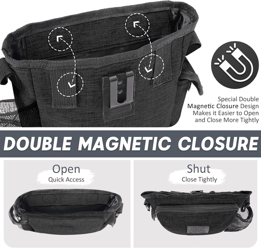 Portable Walking Fanny Pack eingebaute Kacke mit mehreren Taschen verstellbarer Schultergurt