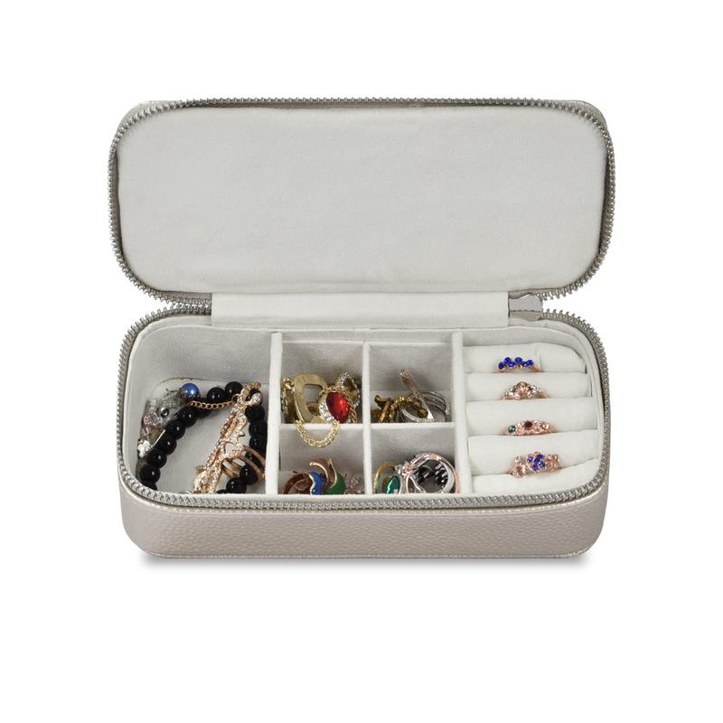 Make-up-Schmuckstücke Schmuckstücke Schachtel PU-Leder Reise-Portabel 7x3.15x1.97
