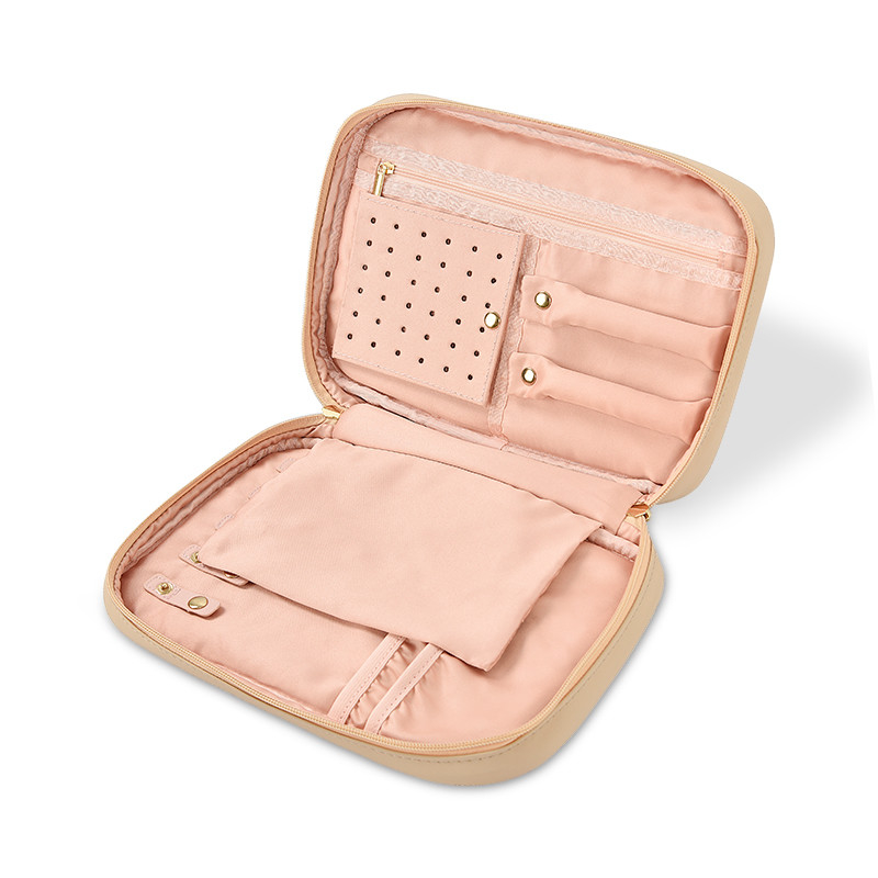 BSCI ODM Reise-Schmucksack mit Polster für Frauen Mädchen 10x6.4x2